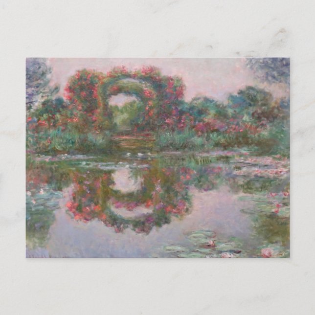 Carte Postale Arches à fleurs, Giverny - Claude Monet - c1913 (Devant)