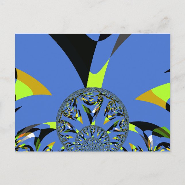 Carte Postale Arches cool avec sphères fractales Art Design (Devant)