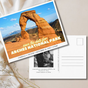 Carte Postale Arches National Park Wedding Enregistrer la date