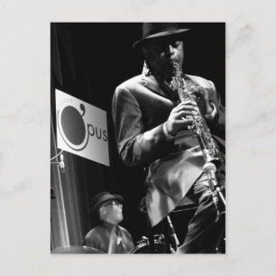 Carte Postale Archie Shepp 2 par P. Baud Banlieues Bleues 2010