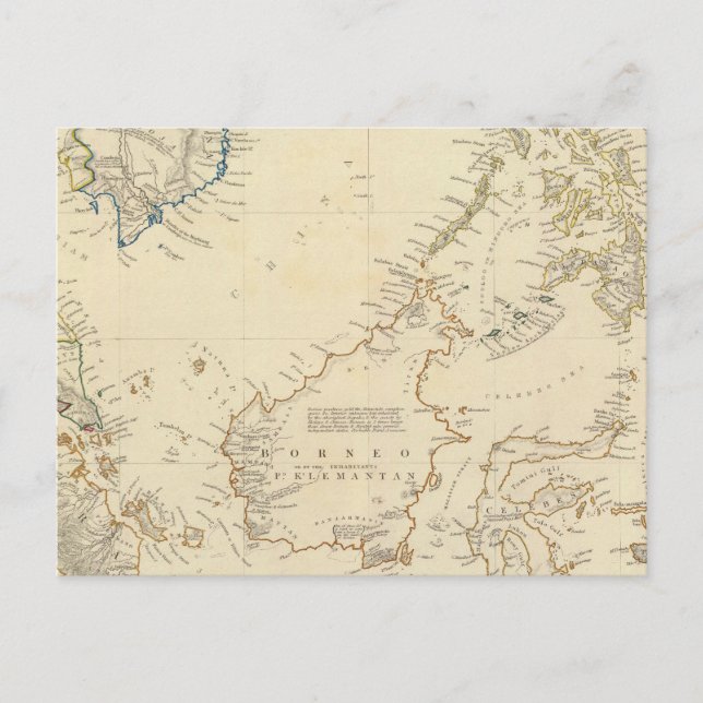 Carte Postale Archipel malais (Devant)