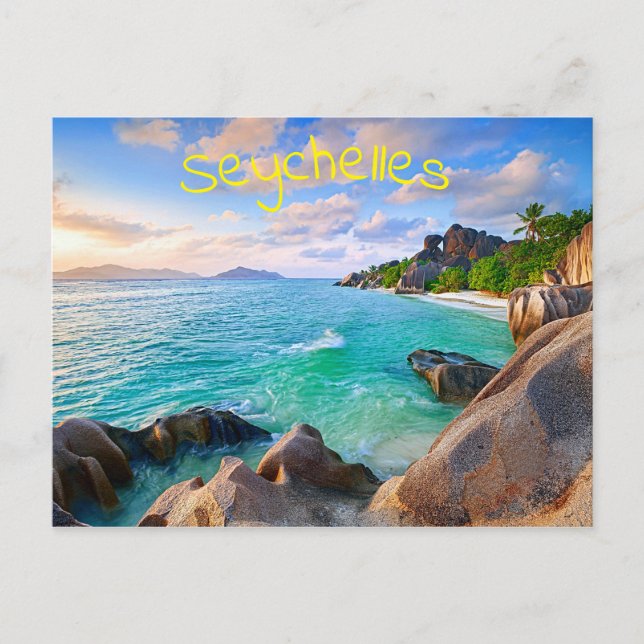 Carte Postale Archipel tropical des Seychelles (Devant)