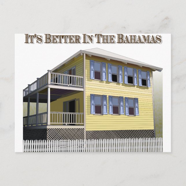 Carte Postale Architecture bahamienne (Devant)