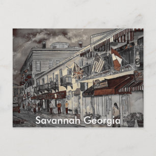 Carte Postale Architecture cityscape art historique, Savannah...
