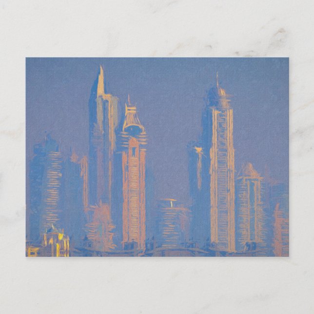 Carte Postale Architecture De Dubaï Art (Devant)