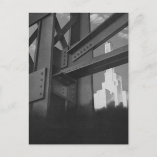 Carte Postale Architecture de gratte-ciel de construction en aci