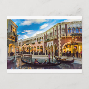 Carte Postale Architecture du Canal de la Gondole du Venetian La