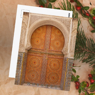 Carte Postale Architecture marocaine de Marrakech colorée