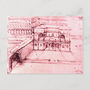 Carte Postale ARCHITECTURE RENAISSANCE, PROJET VILLE, Rose
