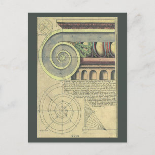 Carte Postale Architecture vintage ; Capital Volute par Vignola