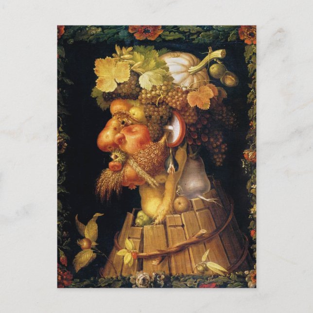 Carte postale Arcimboldo Automne (Devant)