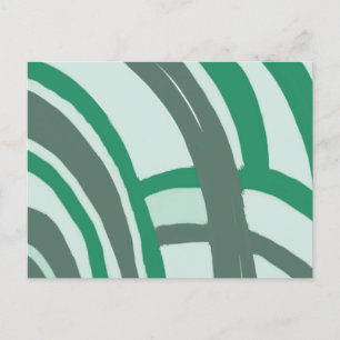 Carte Postale Arcs en vert et gris