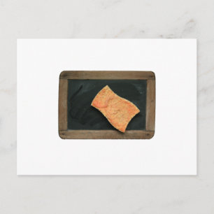 Carte Postale Ardoise Passer l'éponge Vinatge School Slate postC