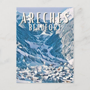 Carte Postale Areches Beaufort Station de ski