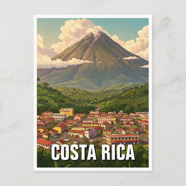 Carte Postale Arenal Volcano La Fortuna Costra Rica Voyage (Devant)