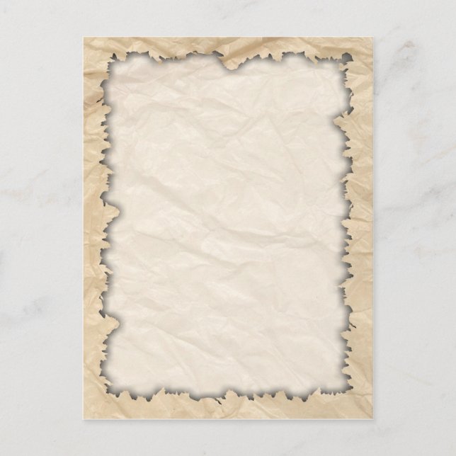 Carte Postale Arêtes brûlées sur papier à crinière (Devant)