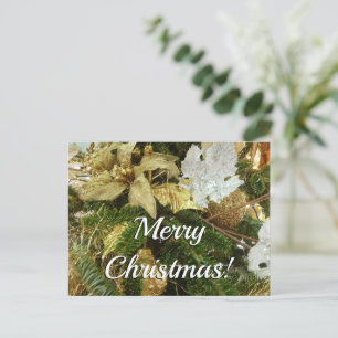 Carte Postale Argent et or Noël Arbre II