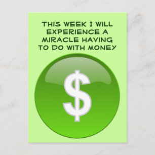 carte postale argent miracle
