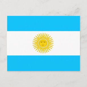 Carte Postale Argentine Drapeau de haute qualité