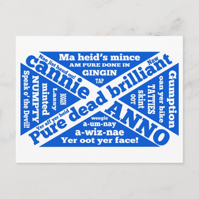 Carte Postale Argot écossais et expressions (Devant)