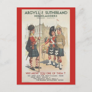 Carte Postale Argyll et Sutherland Highlanders