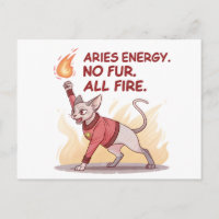 Aries Énergie Chat Sphynx Sans Fourrure Tout Feu A