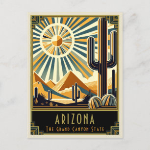 Carte Postale Arizona   Art déco
