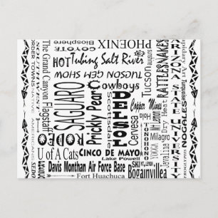 Carte Postale Arizona Buzz Mots