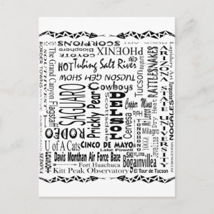 Carte Postale Arizona Buzz Mots
