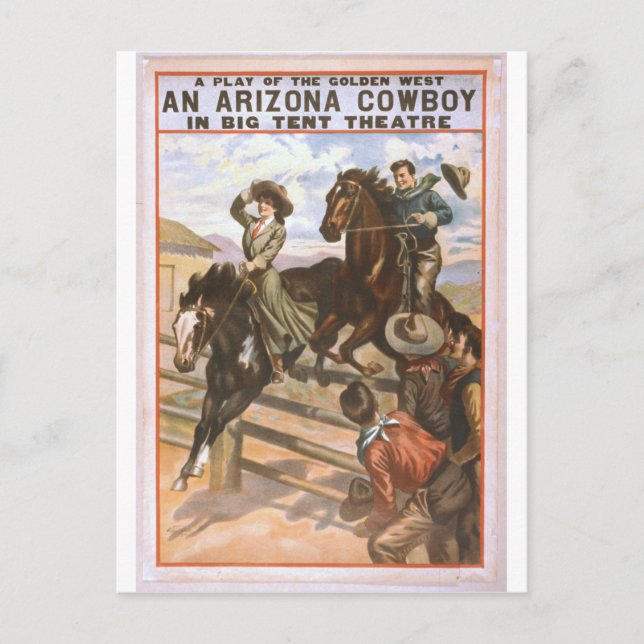 Carte postale Arizona Cowboy (Devant)