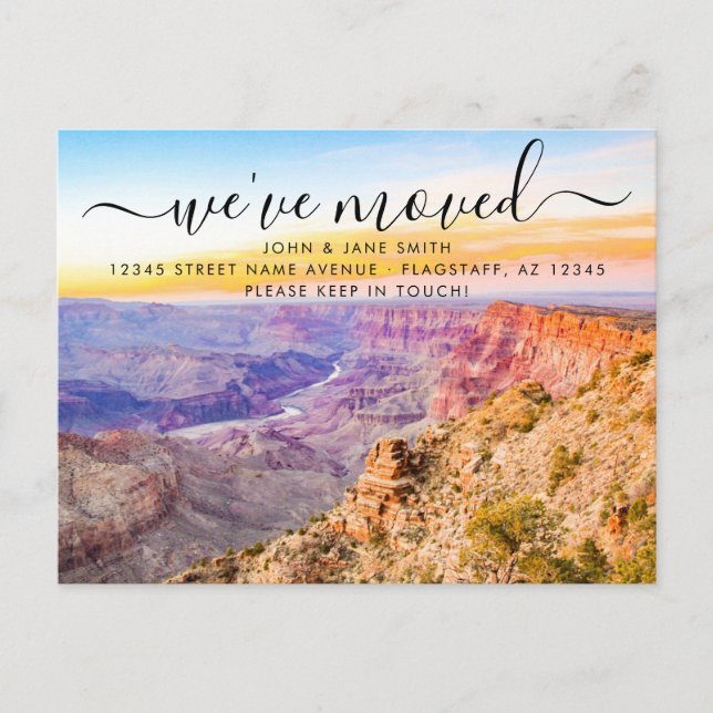 Carte postale Arizona Moving Faire-part (Devant)