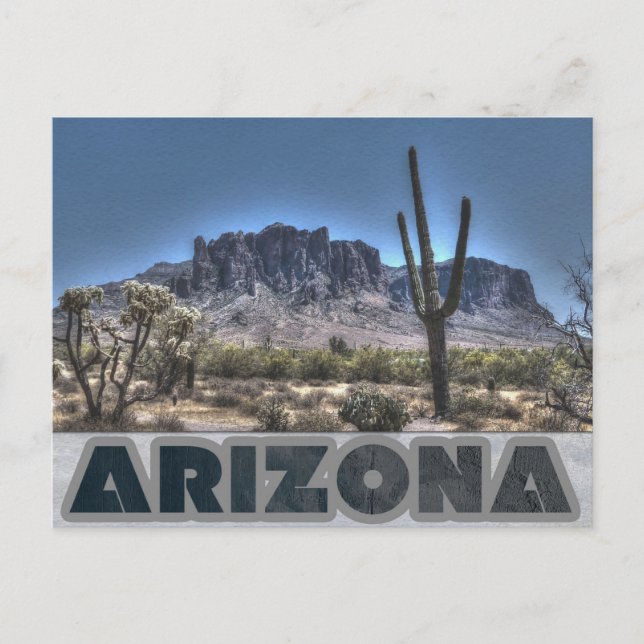 Carte Postale Arizona Superstition Mountains Voyage Photo (Devant)