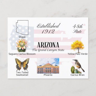 Carte postale Arizona | Thèmes et repères d'État