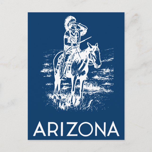 Carte Postale Arizona vintage (Devant)