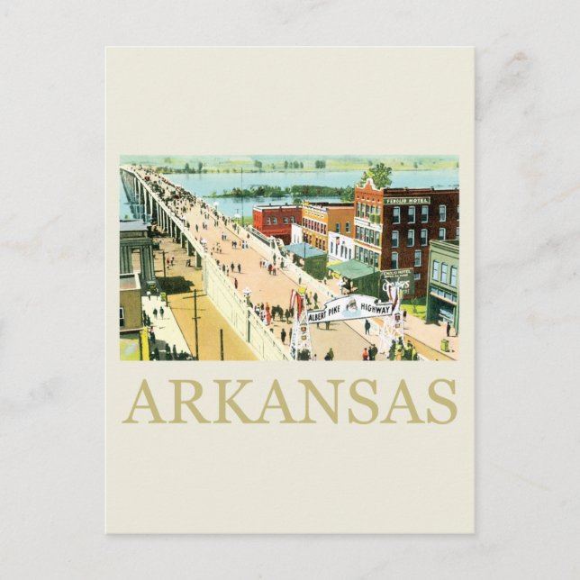 Carte Postale Arkansas vintage (Devant)