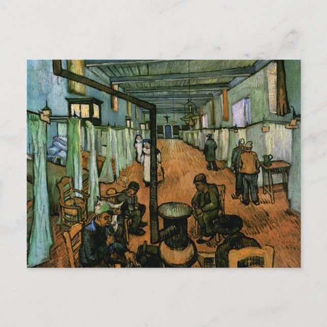 Carte Postale Arles Hospital Ward, Vincent van Gogh (Devant)