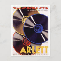 Arlett Grammophon Platten Vintage Ad