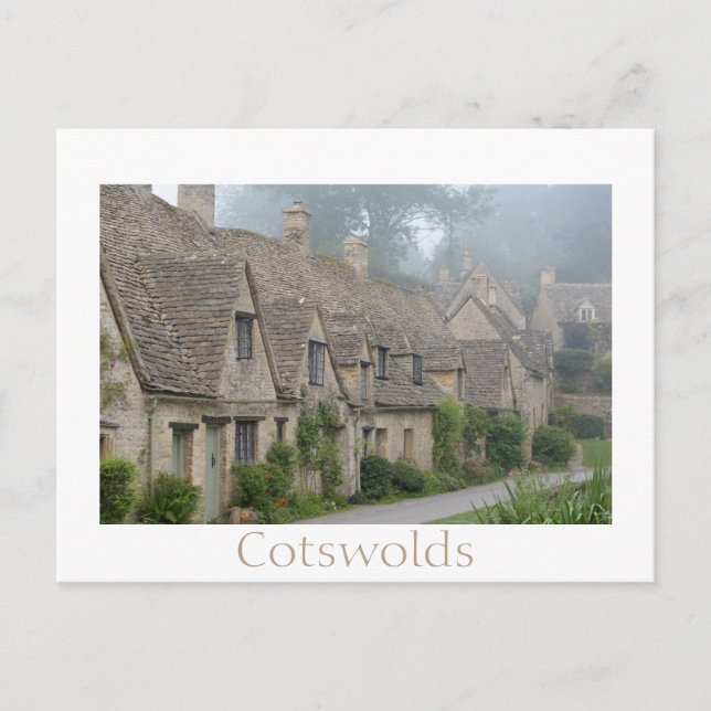 Carte Postale Arlington Row maisons, Bibury dans les Cotwolds (Devant)