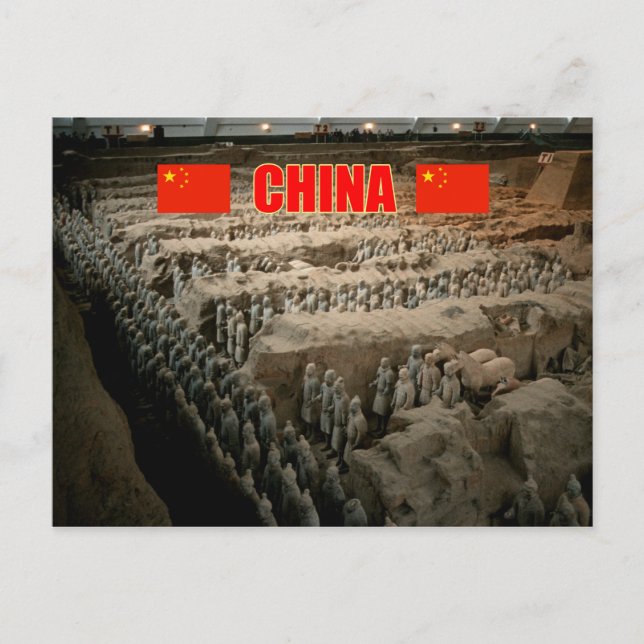 Carte Postale Armée de Terre Cuite Chine - Photo Pro (Devant)