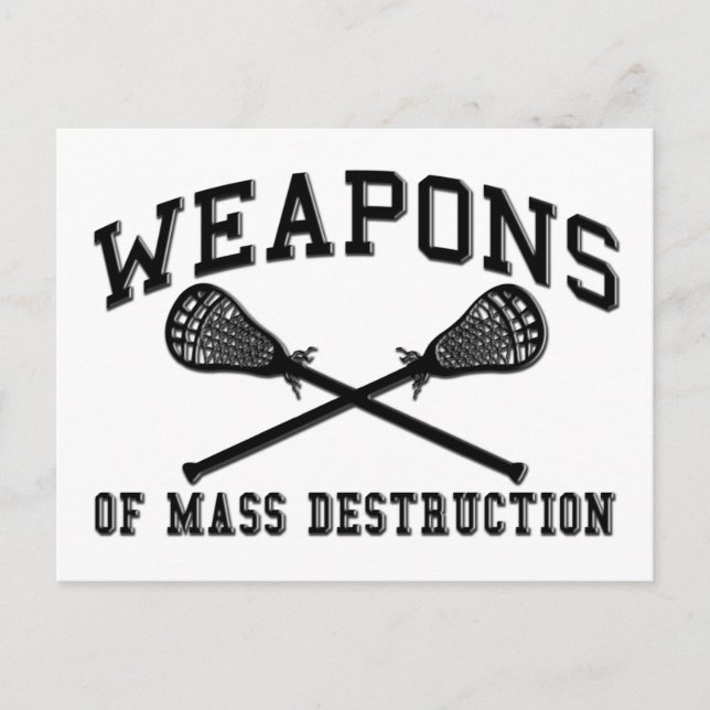 Carte Postale Armes de crosse de destruction massive (Devant)