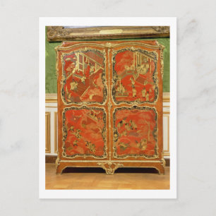 Carte Postale Armoire avec quatre panneaux de laque rouge de Chi