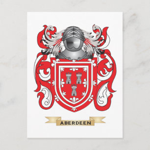 Carte Postale Armoiries d'Aberdeen (crête de famille)