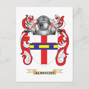 Carte Postale Armoiries d'Albrecht (crête de famille)