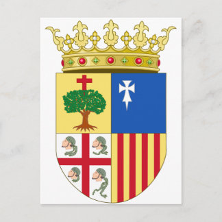 Carte Postale Armoiries d'Aragon (Espagne)