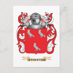 Carte Postale Armoiries d'Atherton (crête de famille)