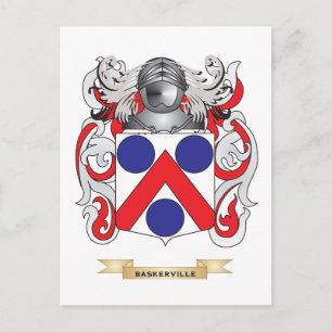 Carte Postale Armoiries de Baskerville (crête de famille)