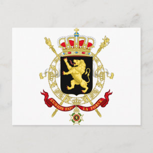 Carte Postale Armoiries de Belgique - Armoiries Belgique