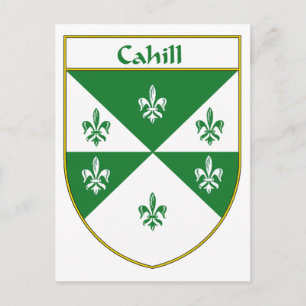 Carte Postale Armoiries de Cahill/crête de famille