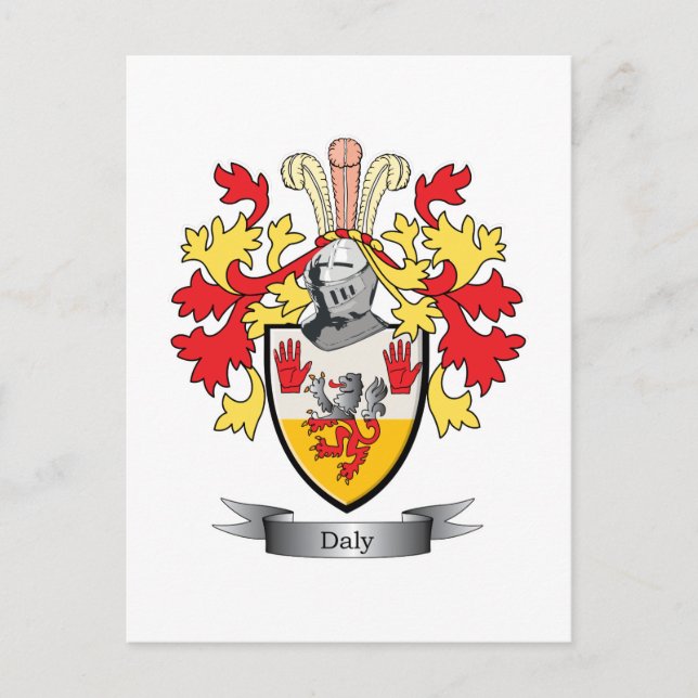 Carte Postale Armoiries de Daly Coat (Devant)