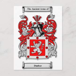 Carte Postale Armoiries de Dunbar